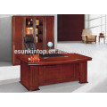 Walnut wood veneer office desk